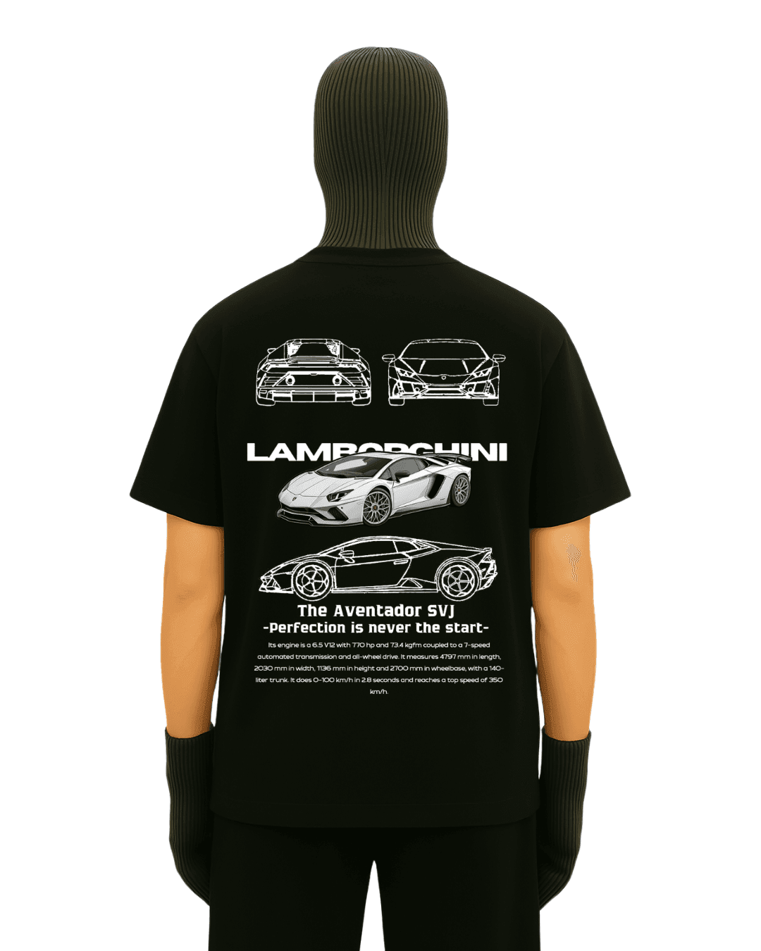 LAMBORGHINI SVJ SPEC TEE - The Hype Verse