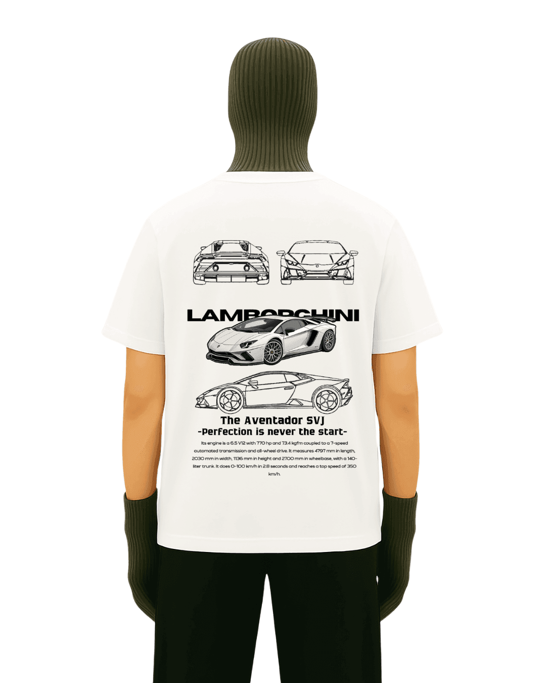 LAMBORGHINI SVJ SPEC TEE - The Hype Verse
