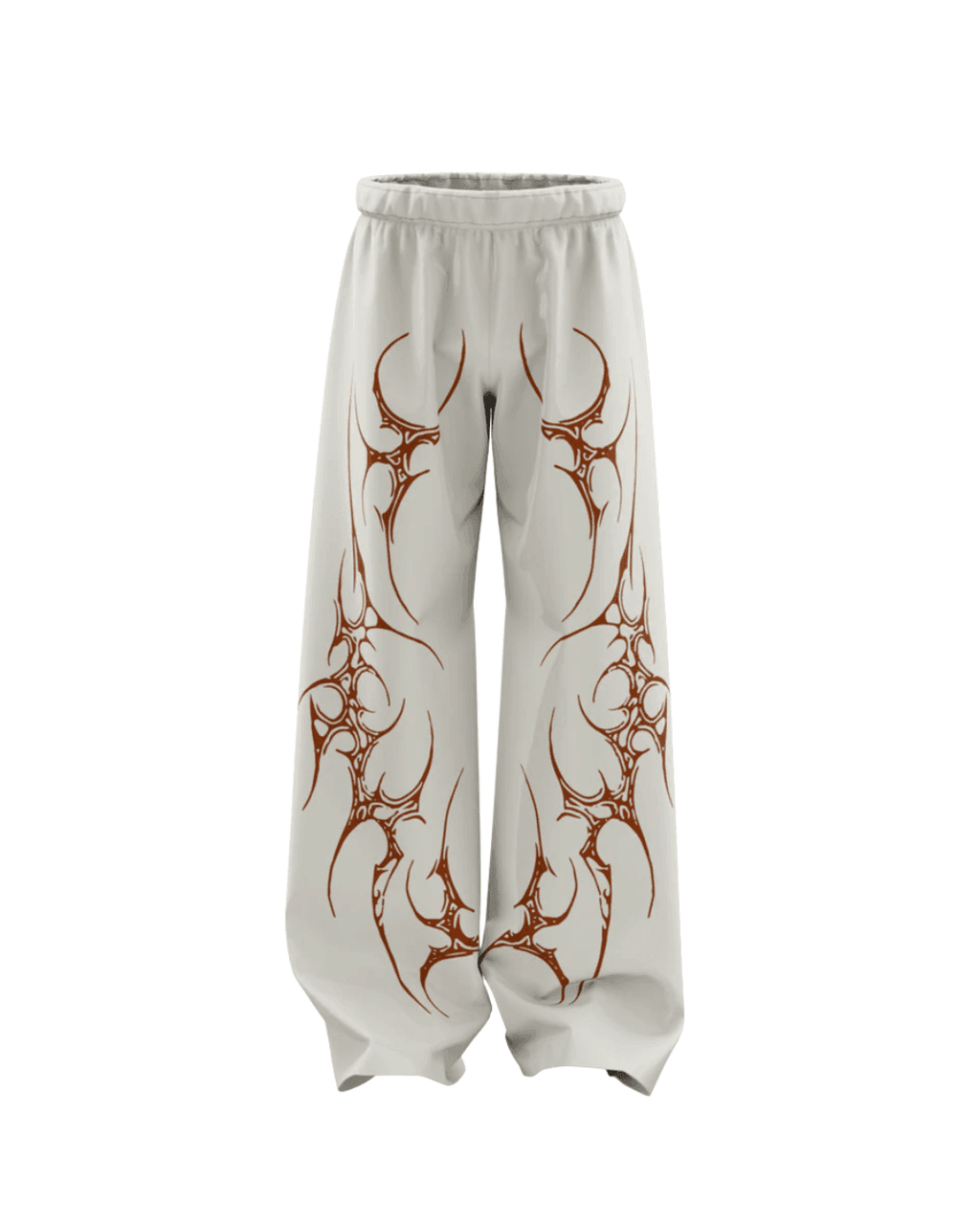 LATTE BEIGE STRAIGHT FIT BAGGY PANTS - The Hype Verse