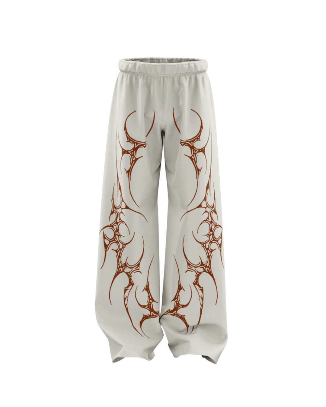 LATTE BEIGE STRAIGHT FIT BAGGY PANTS - The Hype Verse