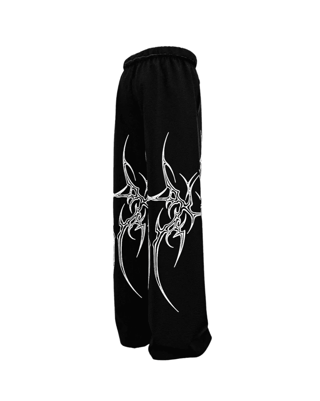 MONOCHROME STRAIGHT FIT BAGGY PANTS - The Hype Verse